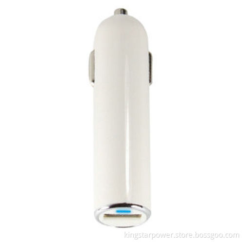 5V 1A lipstick-shaped mini USB car charger for iPhone iPod touch, portable, black/white